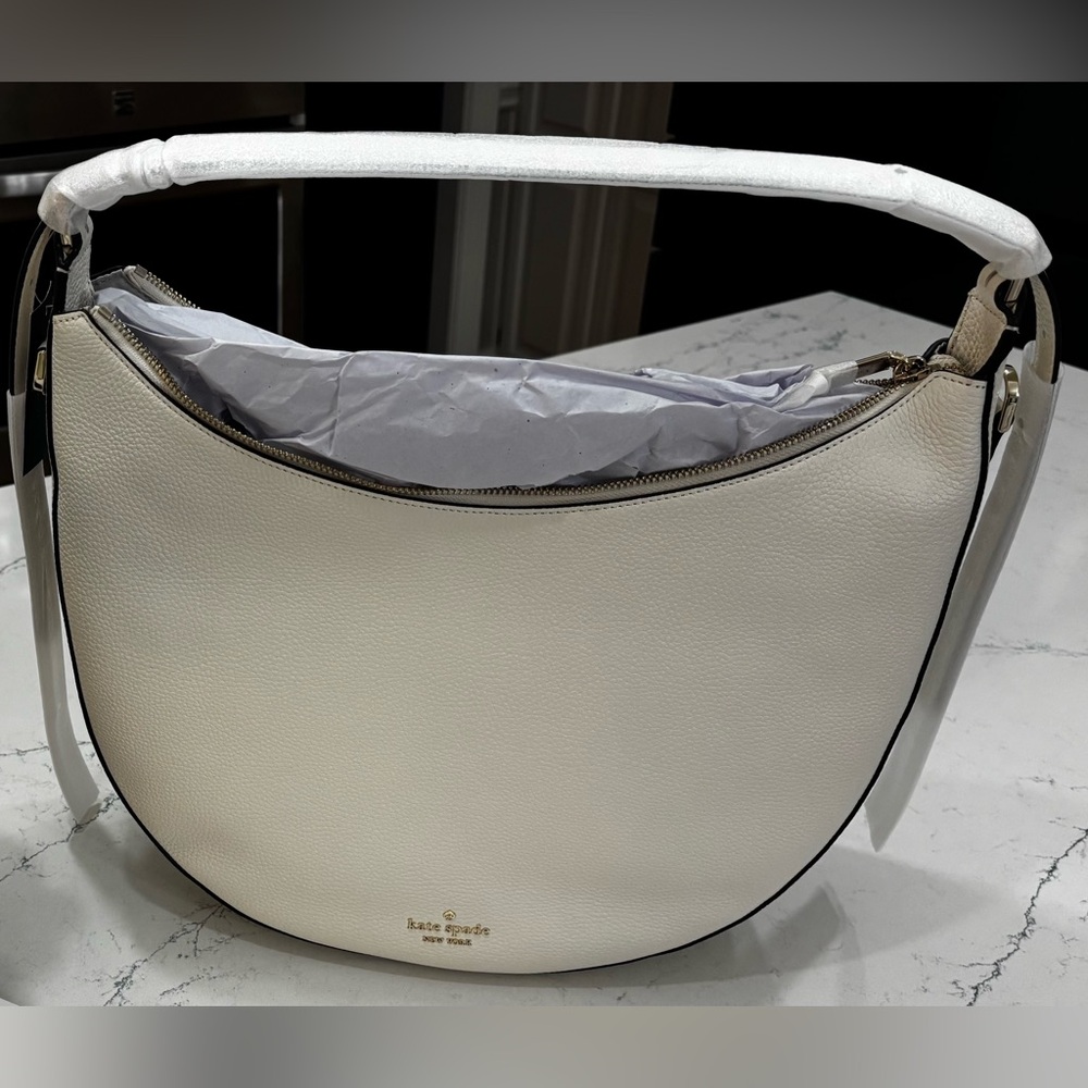 Kate Spade Nova Large Crescent Shoulder Bag (Merengue)
